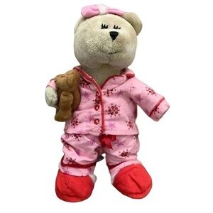 Starbucks 69th Edition 2007 Bearista Bear In Pink Flannel Pajamas. Preloved.